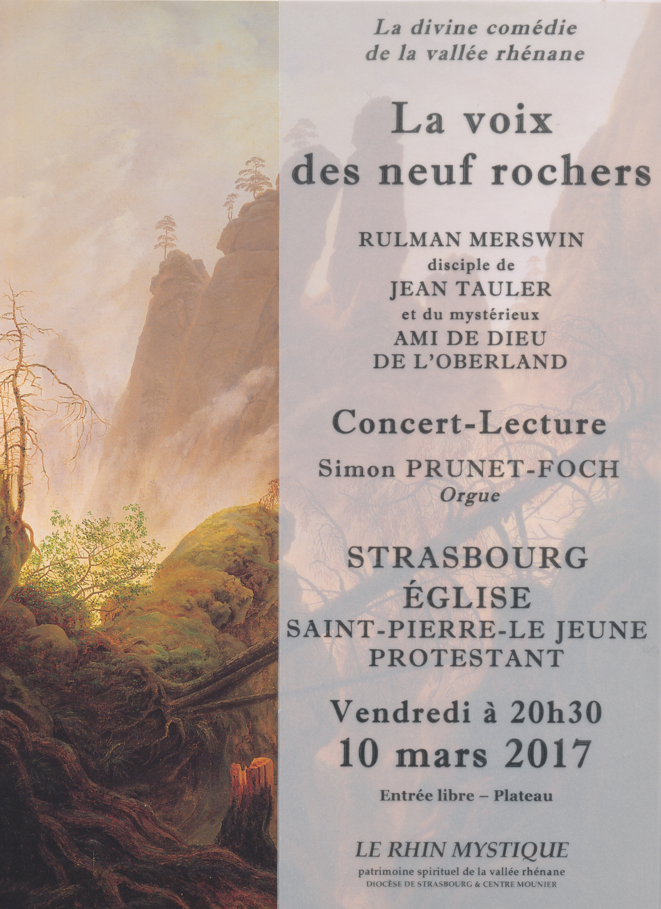 10 mars 2017 : Concert-lecture La voix des neuf rochers