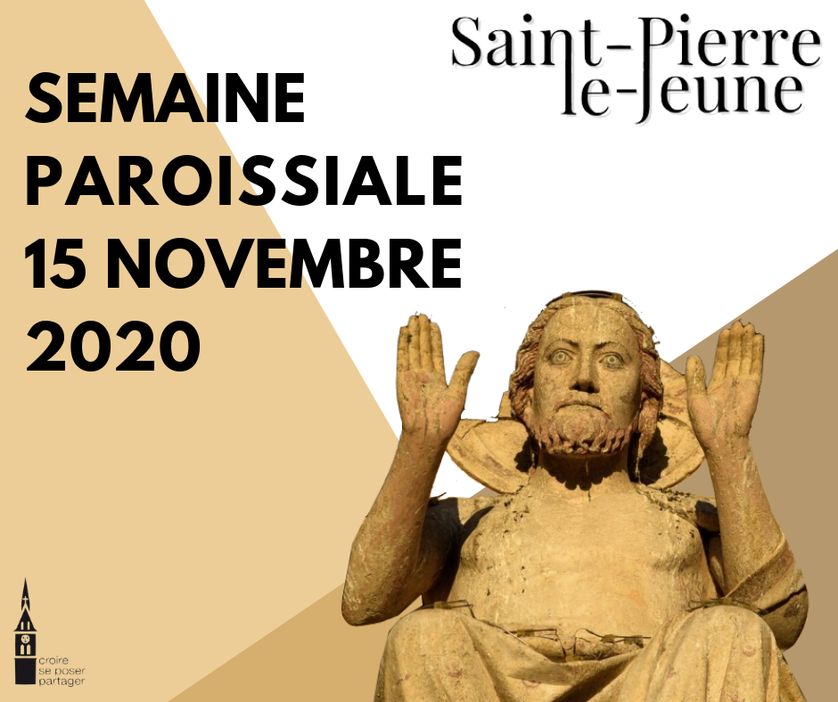 Semaine paroissiale - 15 novembre 2020