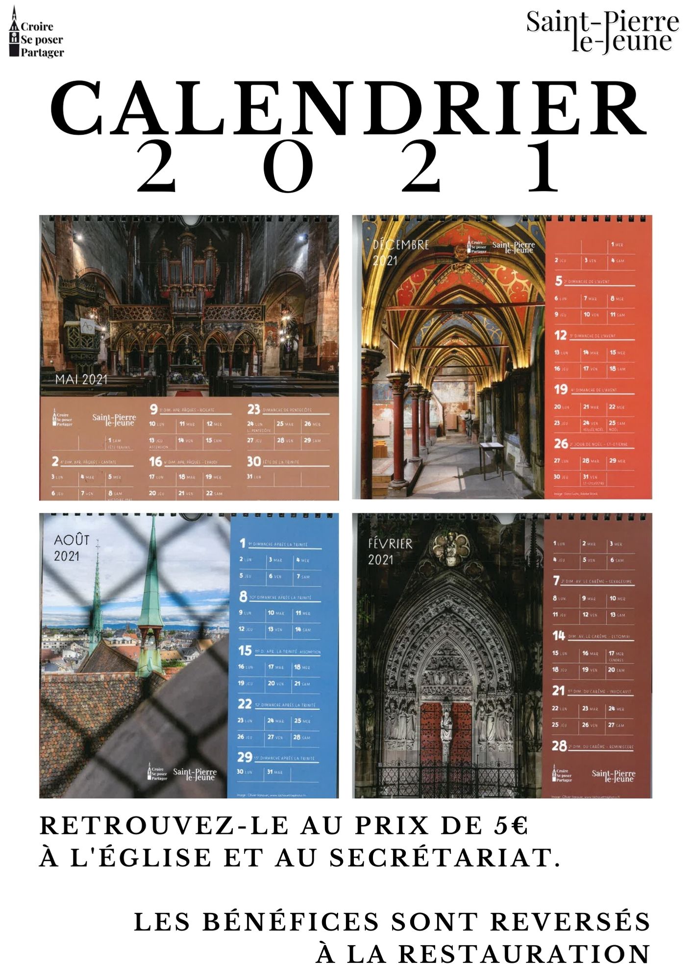 L'Almanach protestant et le calendrier de Saint-Pierre-le-Jeune 2021