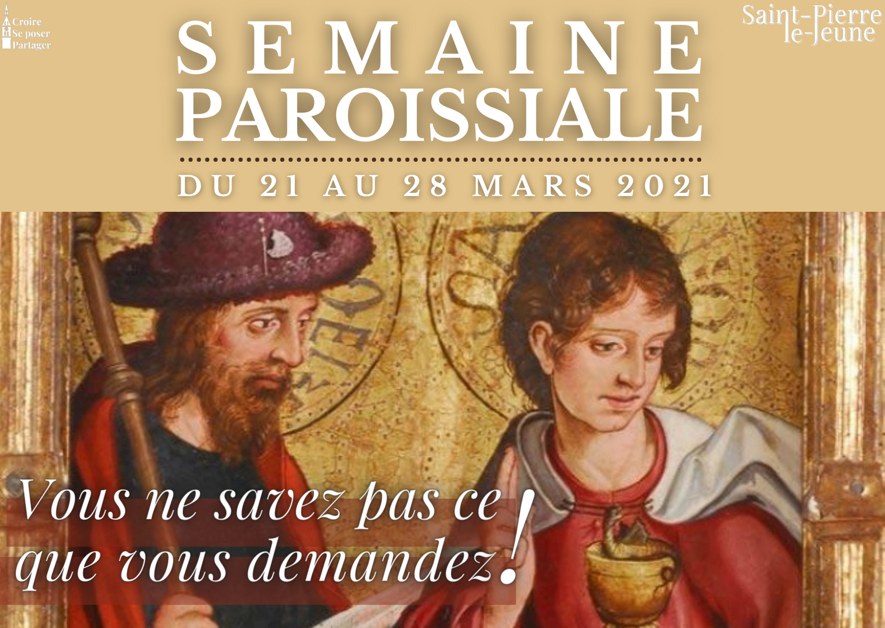 Semaine paroissiale - 21 mars 2021 Semaine paroissiale - 21 mars 2021