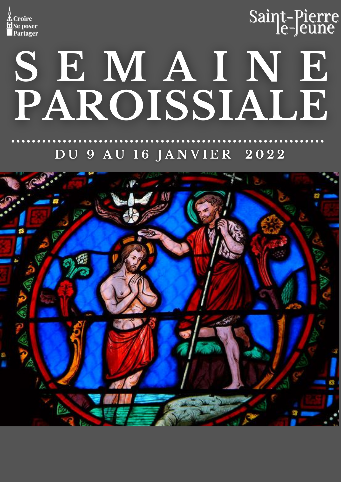 Semaine paroissiale - 9 janvier 2022