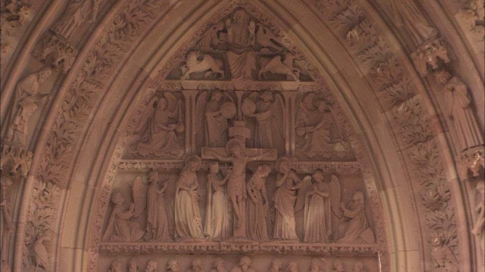 Crucifixion entre la Vierge et St Jean