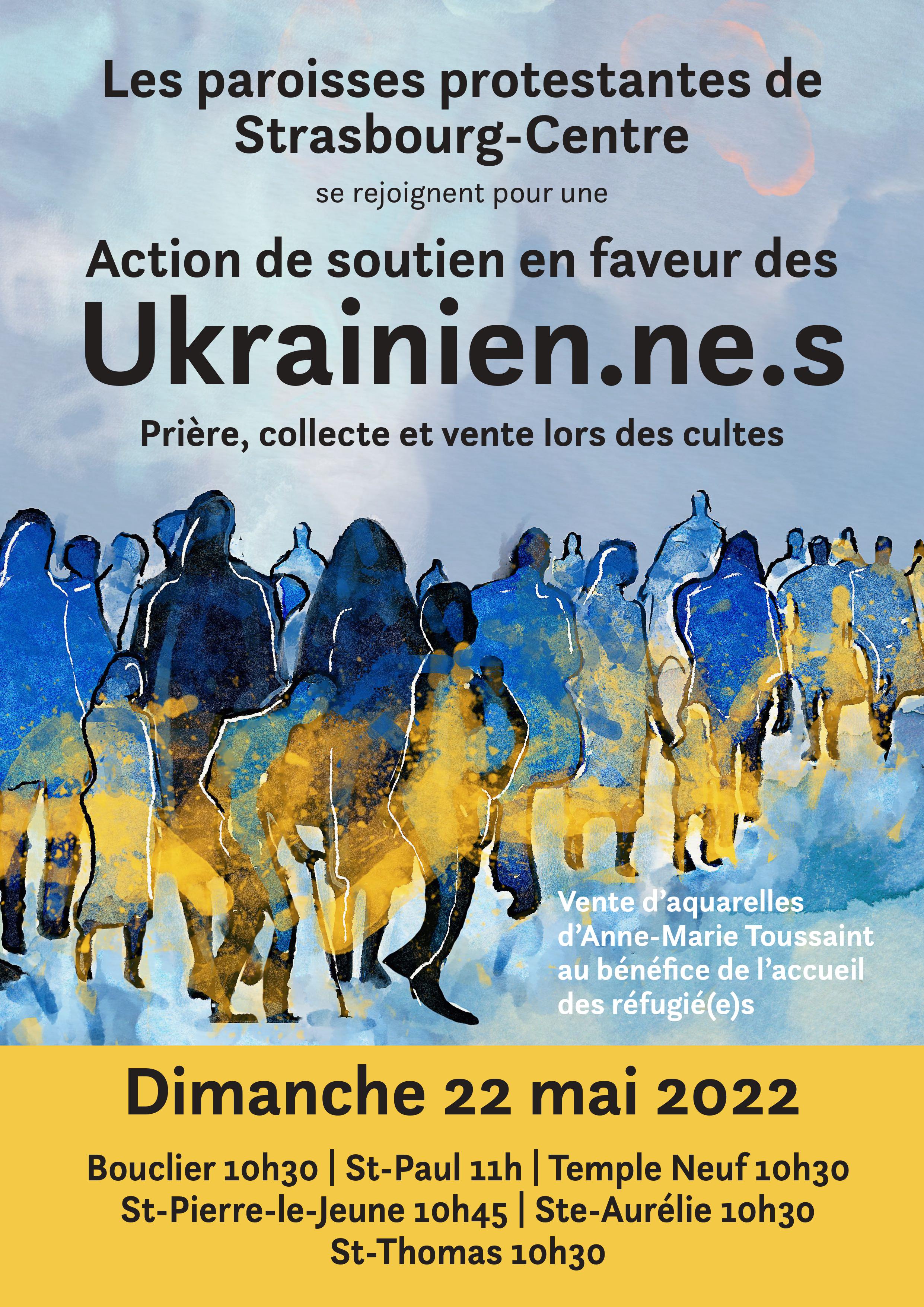 Action des paroisses protestantes de Strasbourg-centre pour l'Ukraine