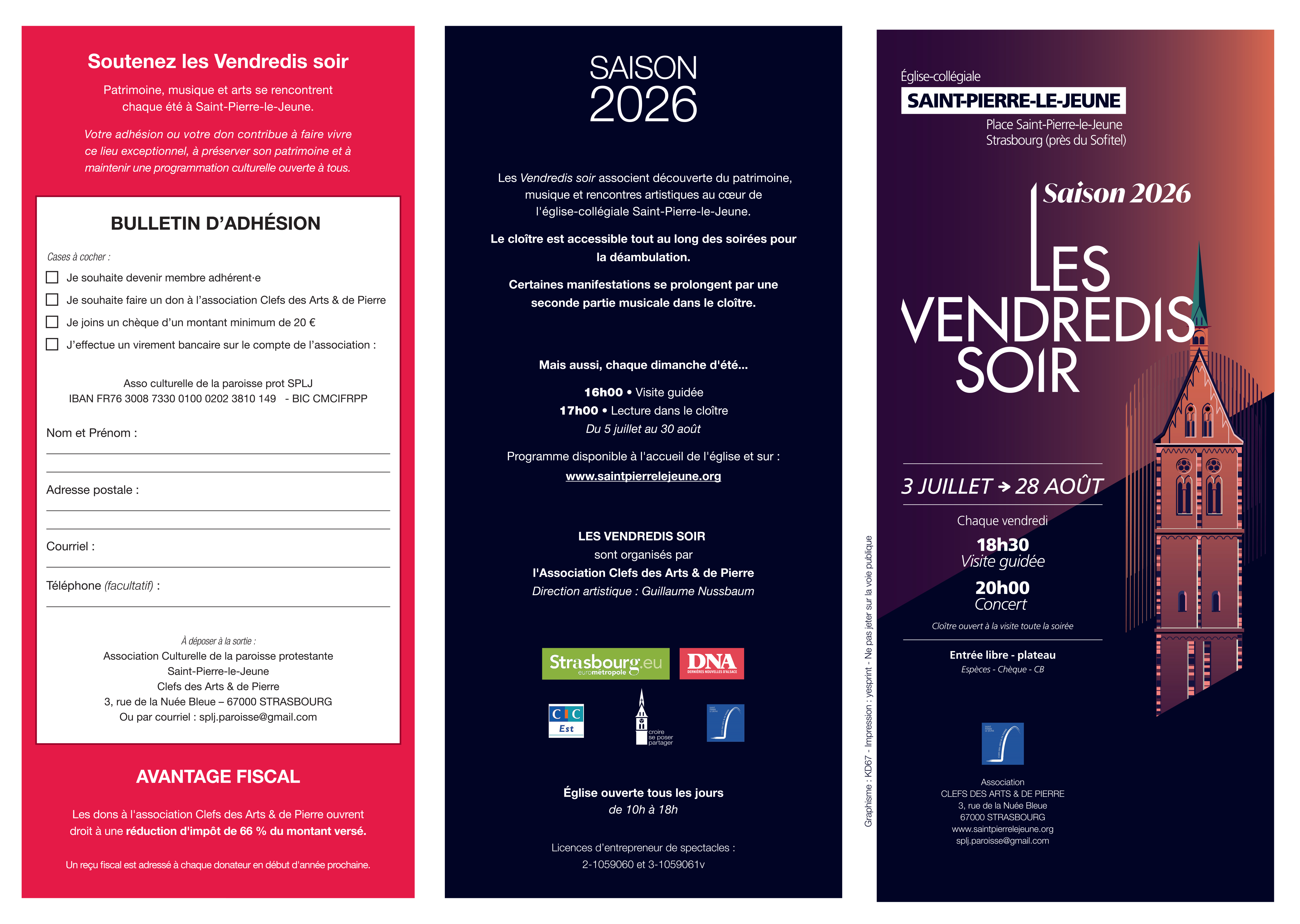 Les vendredis soir juillet & août 2026