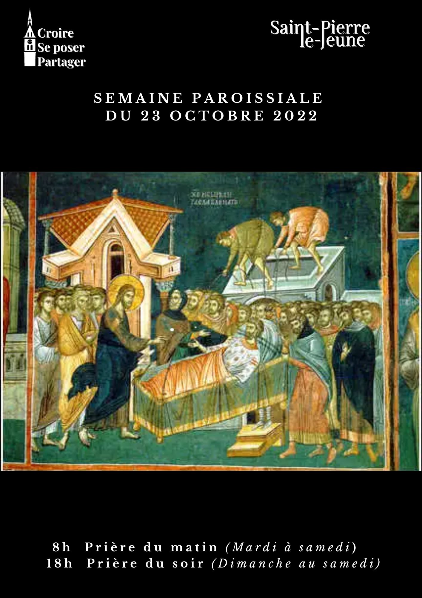 Semaine paroissiale - 23 octobre 2022