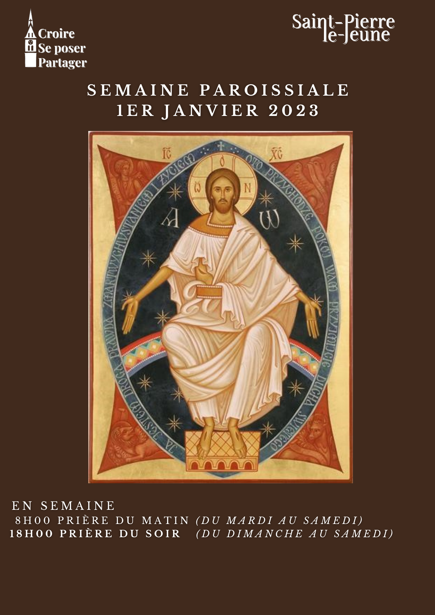 Semaine paroissiale 1er janvier 2022 Semaine paroissiale 1er janvier 2022