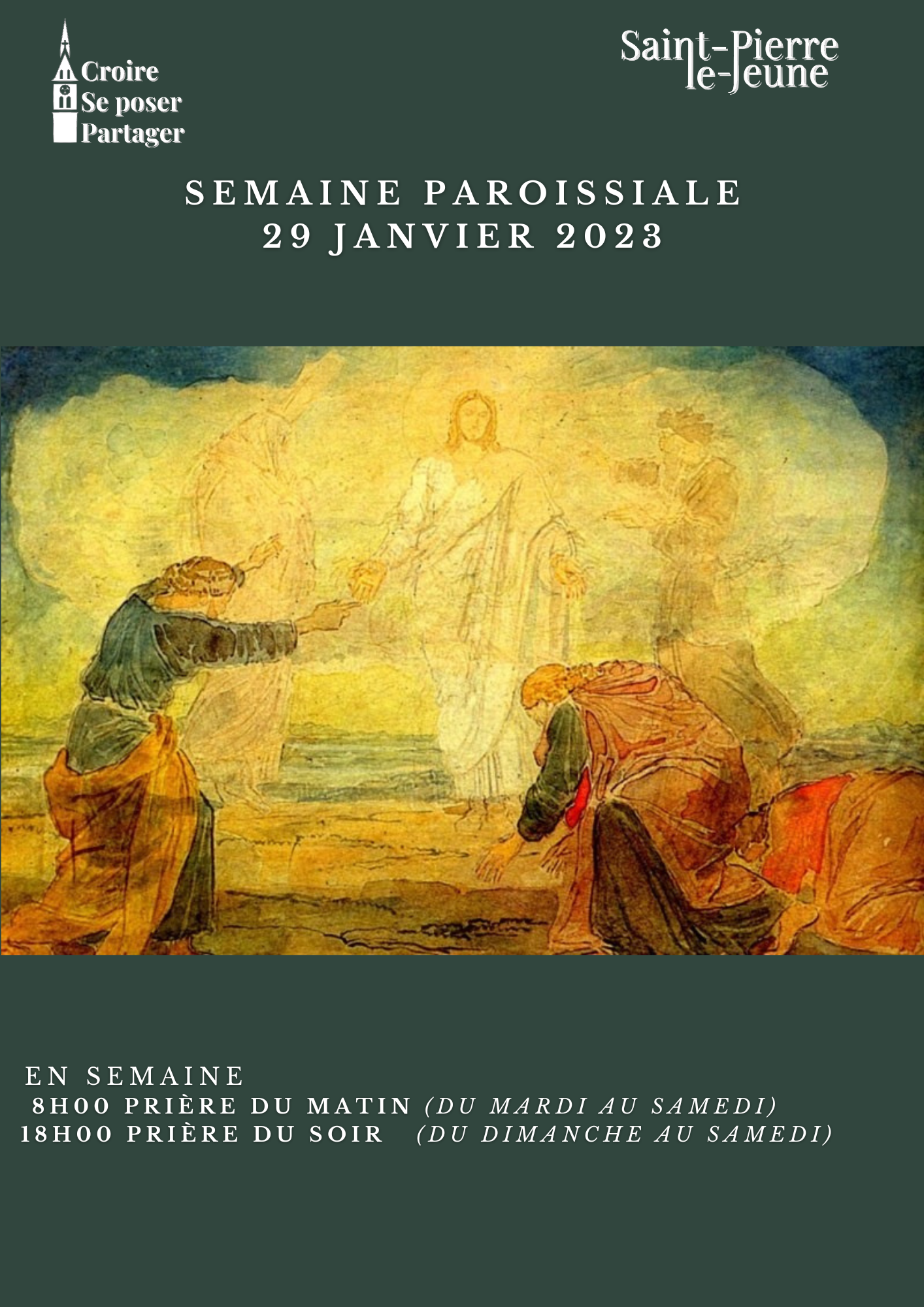 Semaine paroissiale - 29 janvier 2023