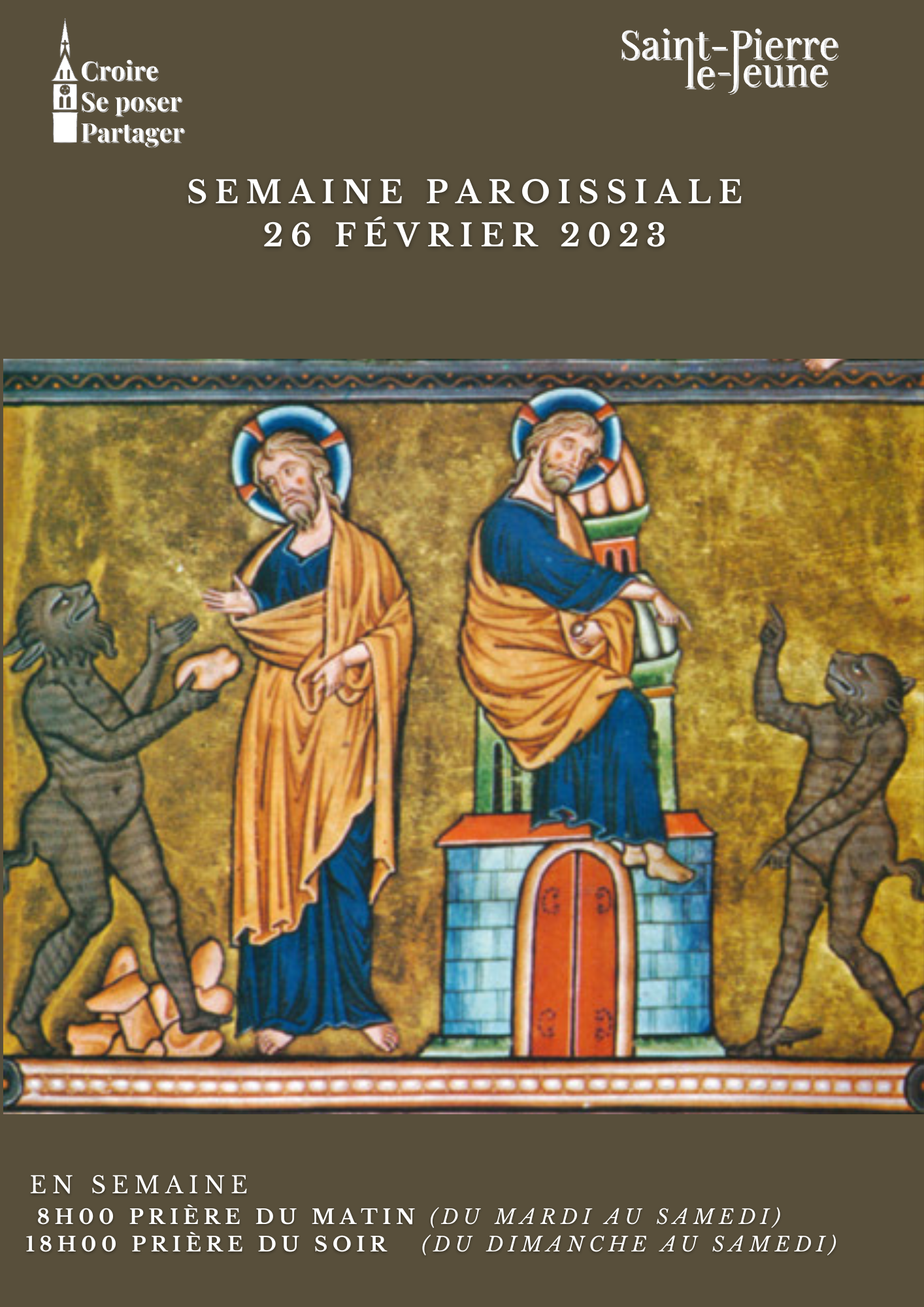 Semaine paroissiale - 26 février 2023