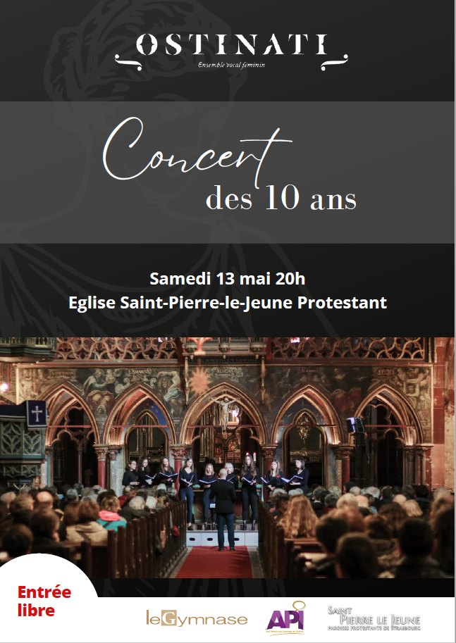 Samedi 13 mai 2023 - Concert de l'Ensemble vocal Ostinati