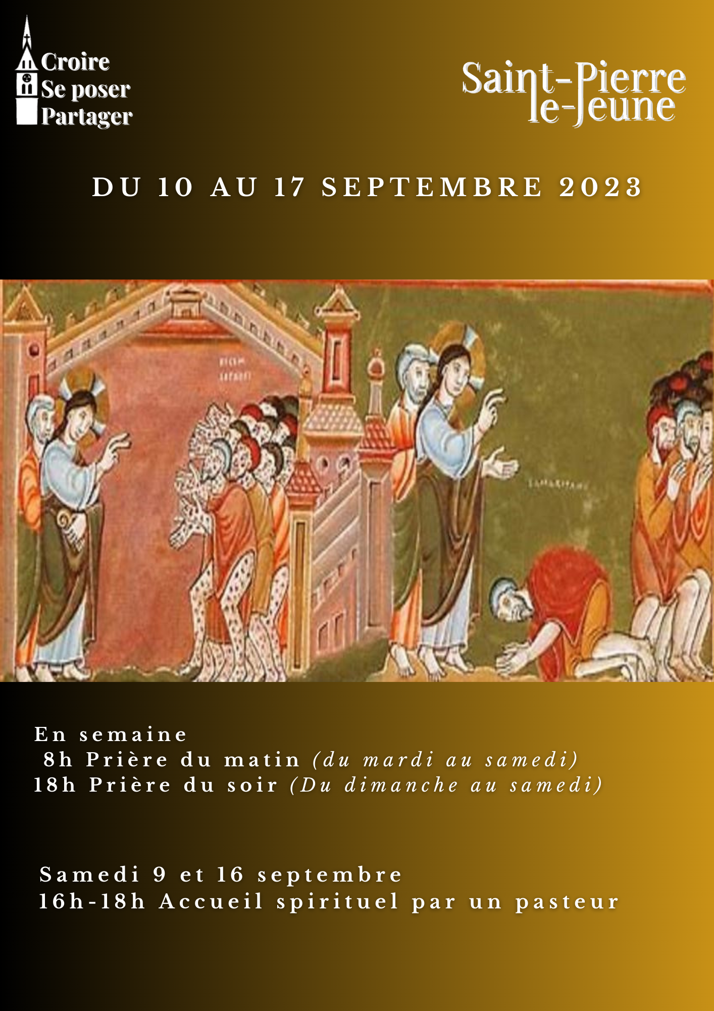 Semaine paroissiale - Du 10 au 17 septembre 2023