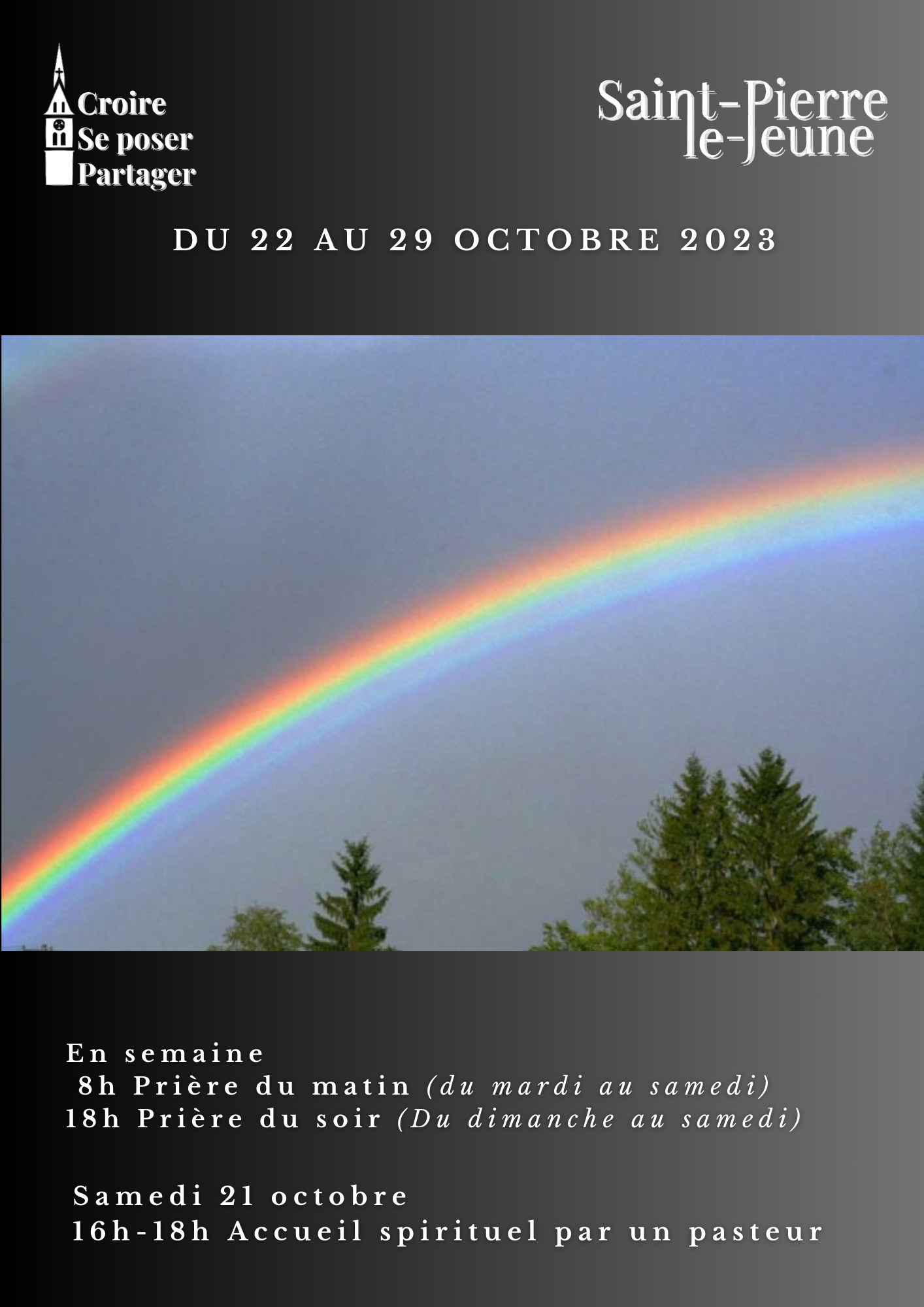 Semaine paroissiale - Du dimanche 22 au 29 octobre 2023