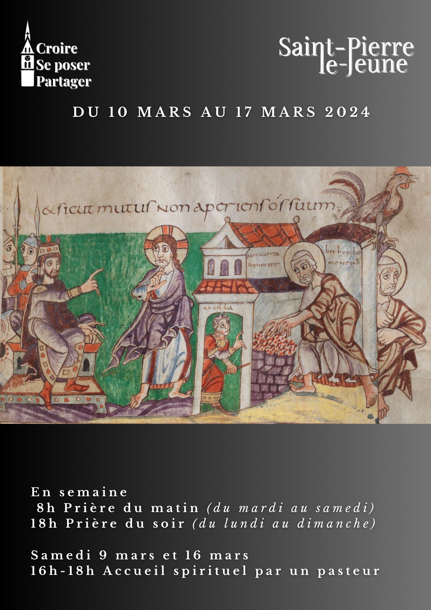 Semaine paroissiale - Du dimanche 10 au 17 mars 2024