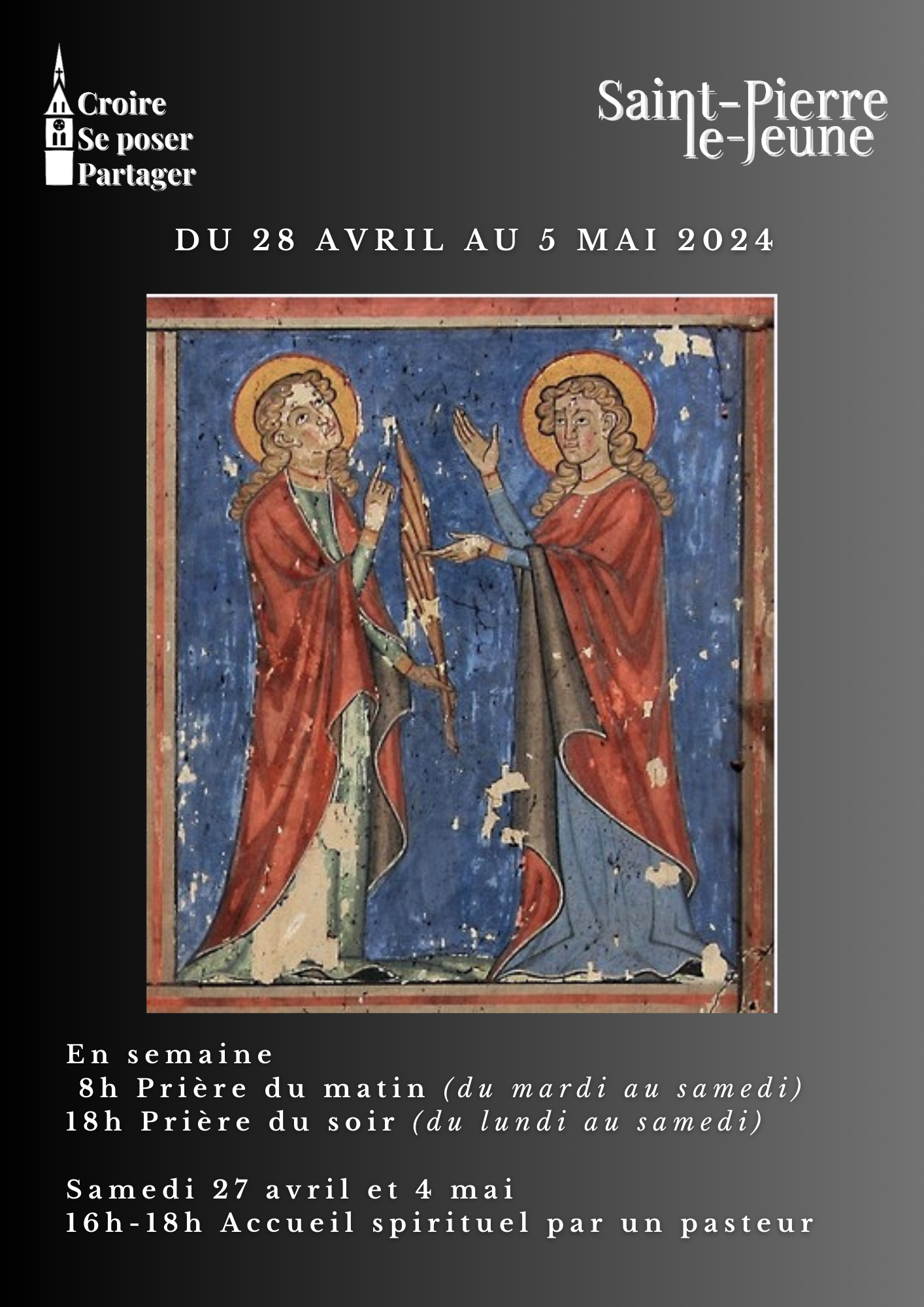 Semaine paroissiale - Du dimanche 28 avril au 5 mai 2024