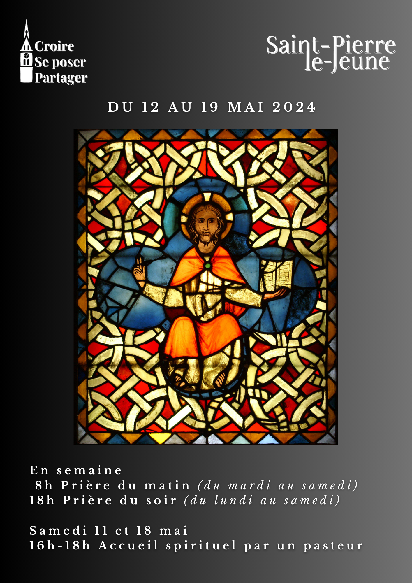 Semaine paroissiale - Du dimanche 12 au 19 mai 2024