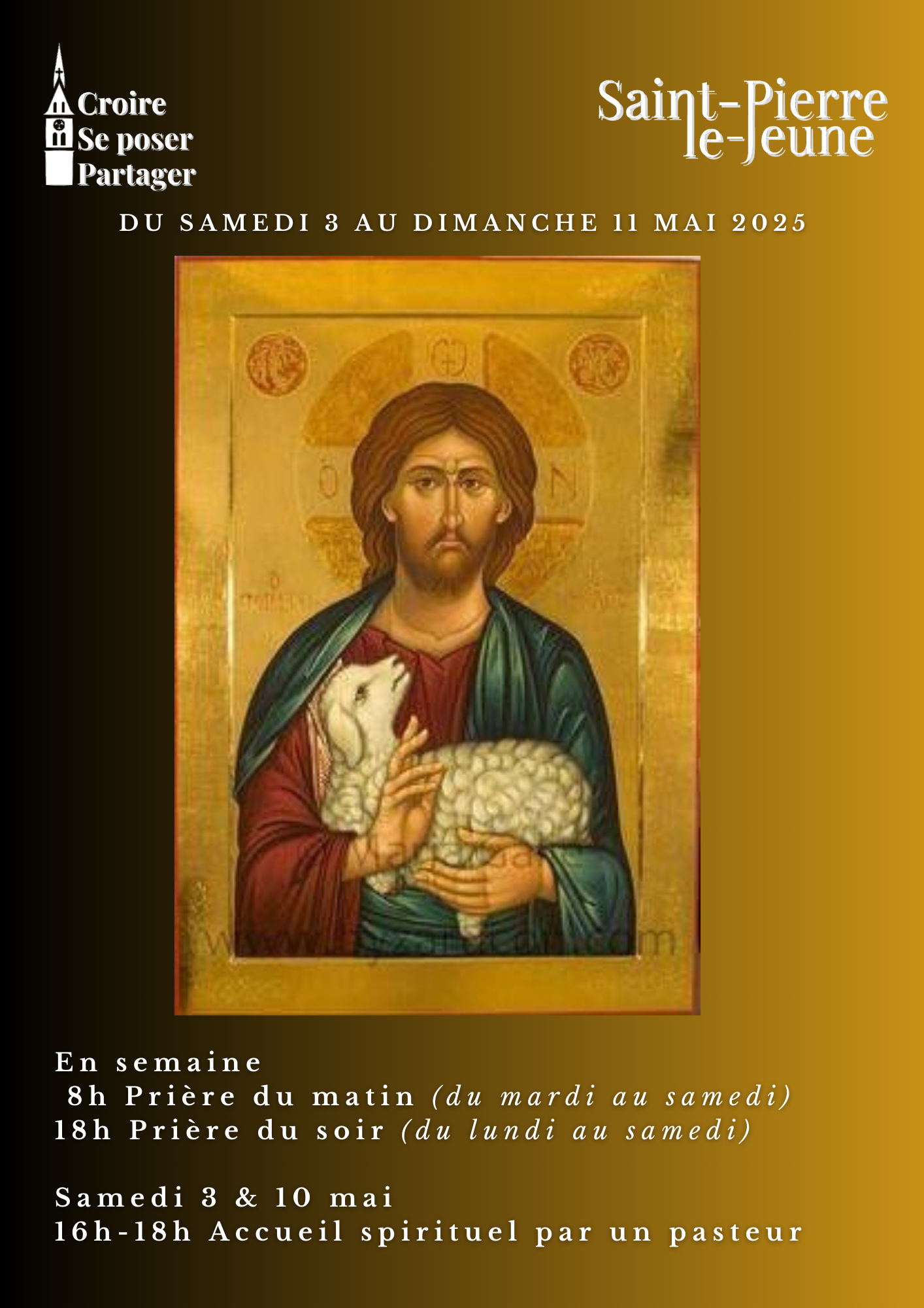 Semaine paroissiale - Du samedi 3 mai au dimanche 11 mai 2025 Semaine paroissiale - Du samedi 3 mai au dimanche 11 mai 2025
