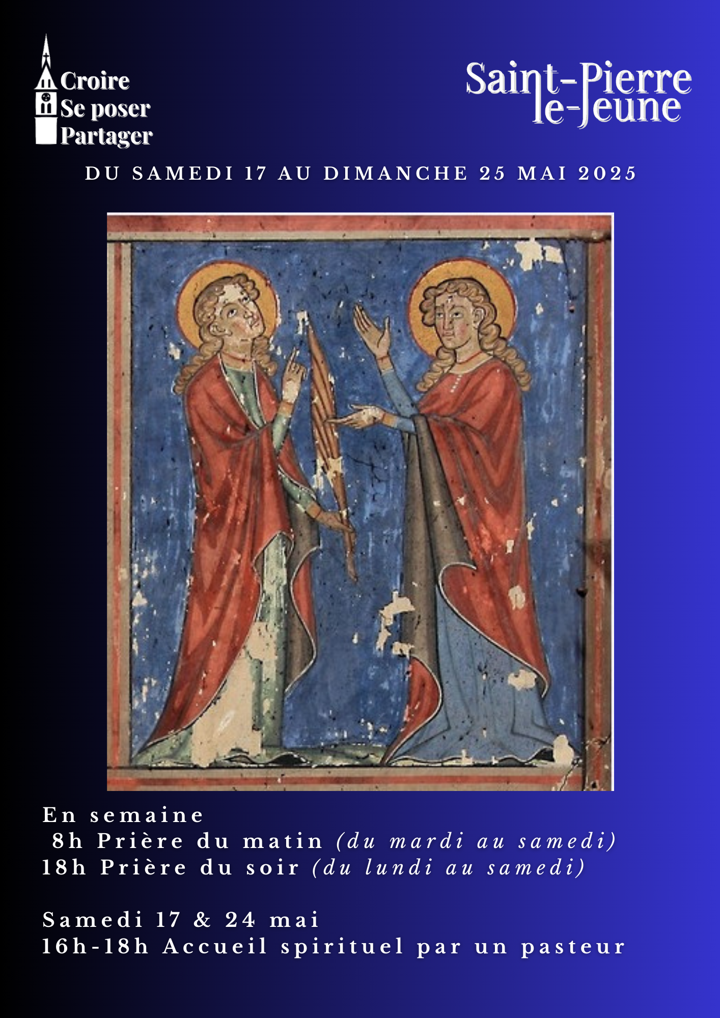 Semaine paroissiale -Du samedi 17 au dimanche 25 mai 2025
