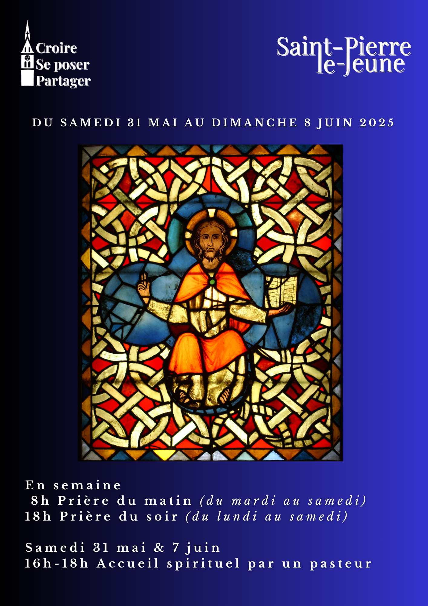 Semaine paroissiale - Du Samedi 31 mai au lundi 9 juin 2025