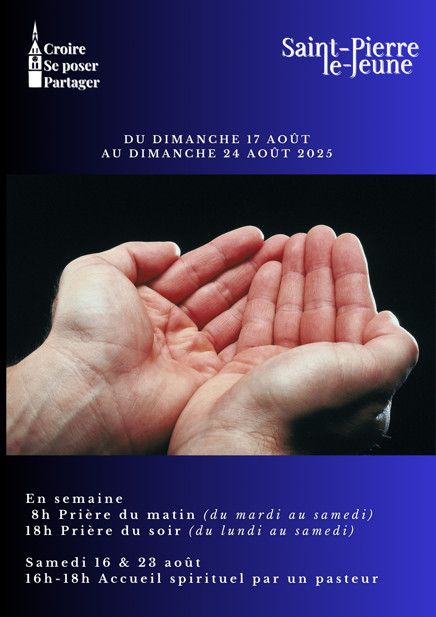 Semaine paroissiale - Du  vendredi 15 août au dimanche 24 août 2025