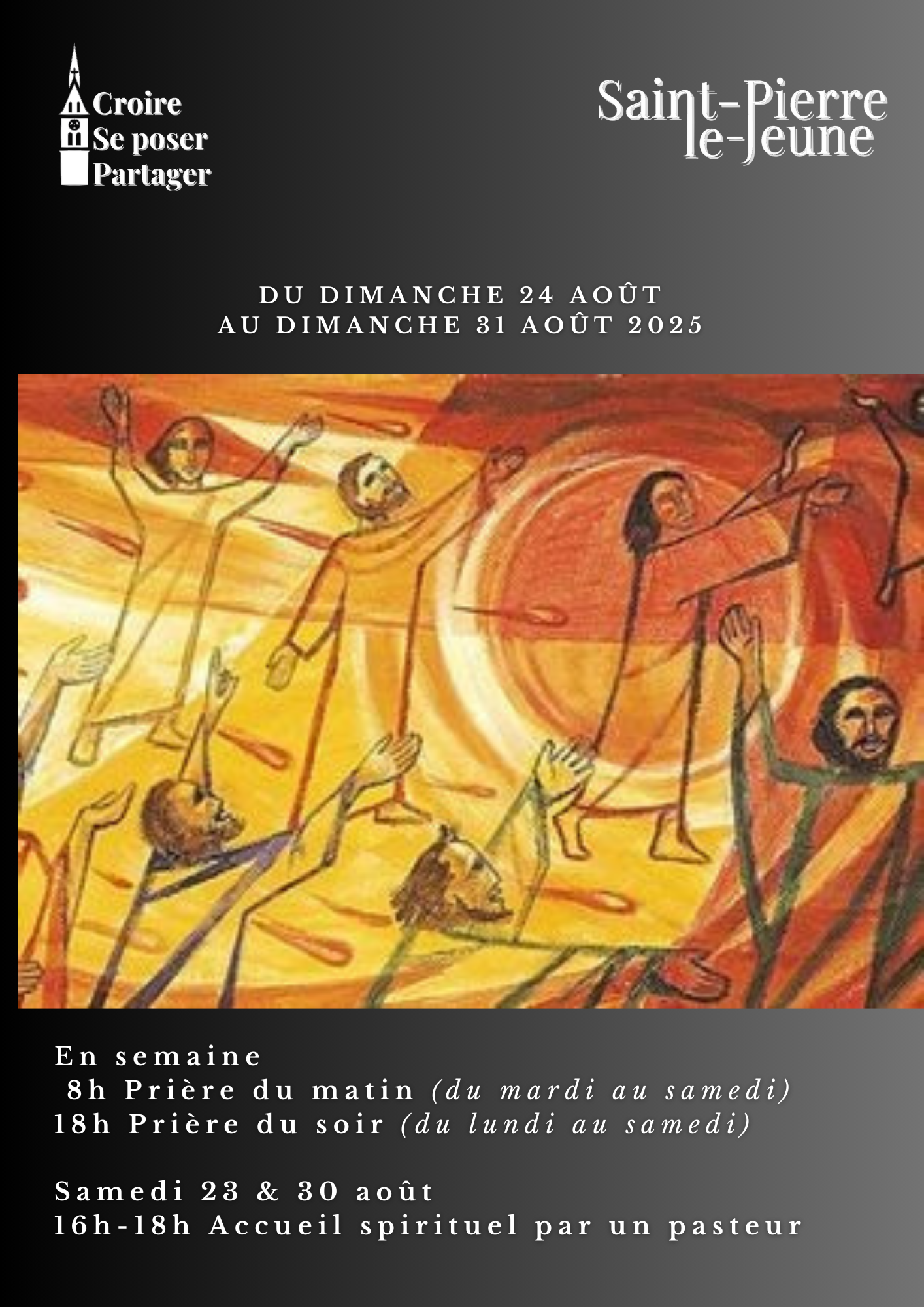 Semaine paroissiale - Du dimanche 24 août au dimanche 31 août 2025