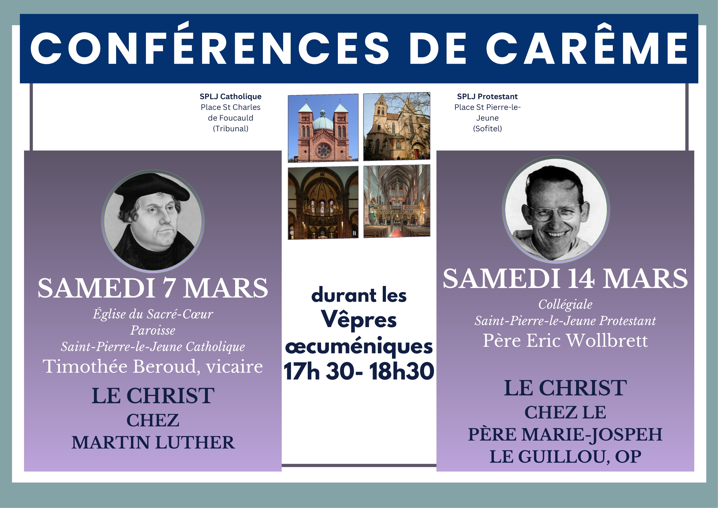 Semaine paroissiale - Du samedi 7 mars au dimanche 15 mars 2026