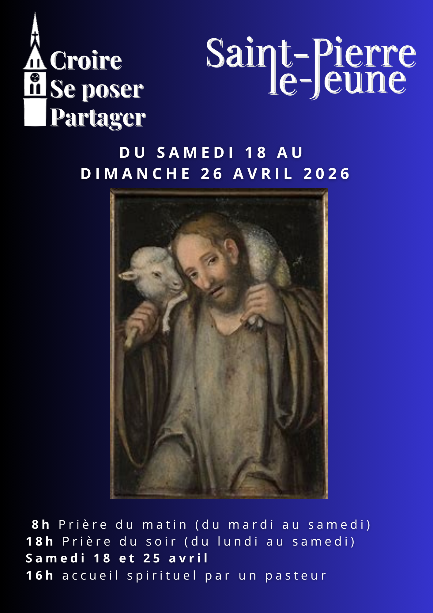 Semaine paroissiale - Du samedi 18 avril au dimanche 26 avril 2026