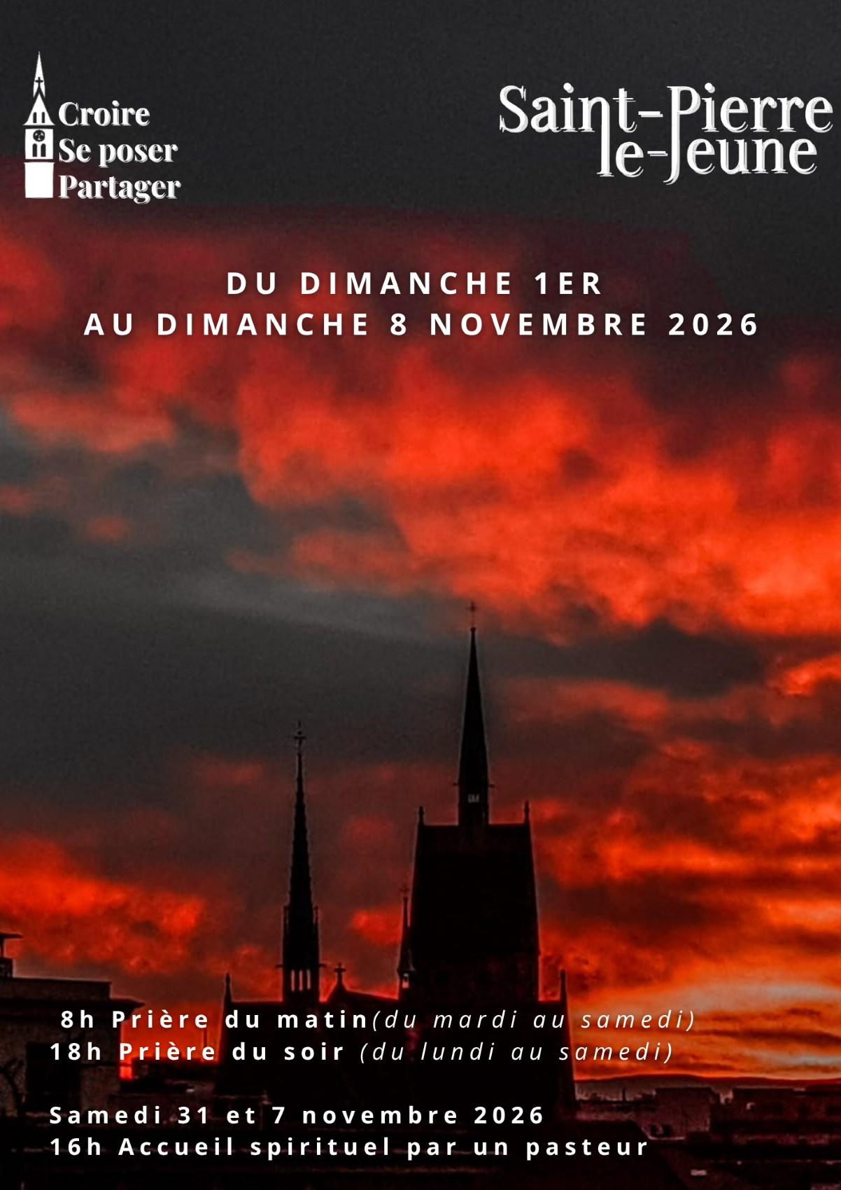 Semaine paroissiale - Du samedi 31 octobre au dimanche 8 novembre 2026