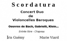 Concert du 02 juin à 17h : Duo de violoncelles Concert du 02 juin à 17h : Duo de violoncelles