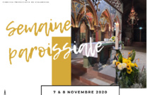Semaine paroissiale - 7 novembre 2020 Semaine paroissiale - 7 novembre 2020