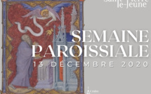 Semaine paroissiale - 13 décembre 2020