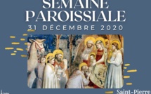 Semaine paroissiale - 31 décembre 2020