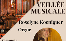 Veillée musicale - 15 mars 2026 à 17h - Roselyne Koeniguer, orgue